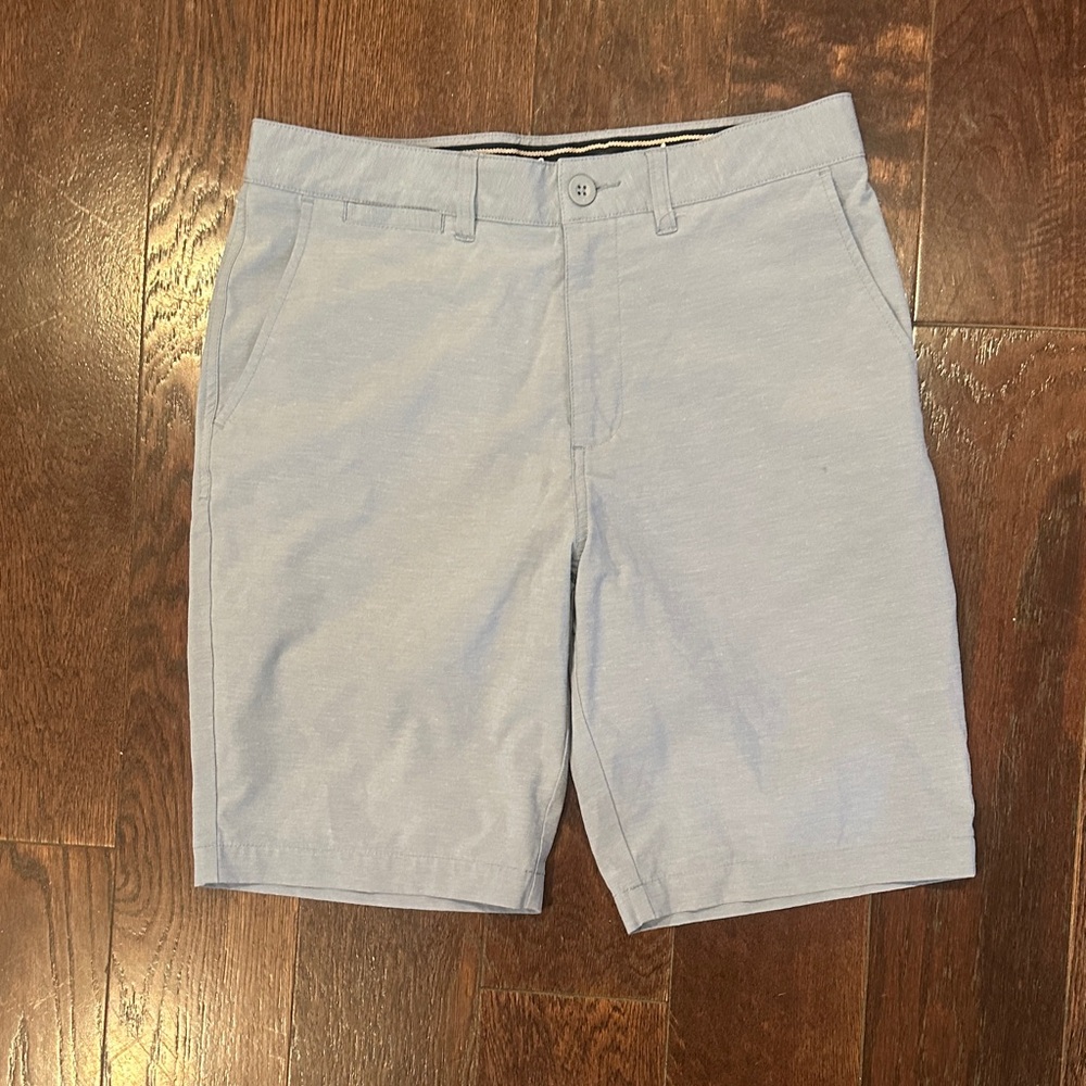johnnie-O Sky Blue Flat Front Shorts
